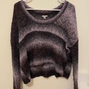 Urban Outfitters Ombré Black & Purple Knit Sweater